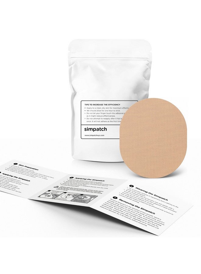 SIMPATCH Universal Adhesive Patch (25-Pack) - Waterproof Adhesive, CGM Patches (Beige) - Image 2
