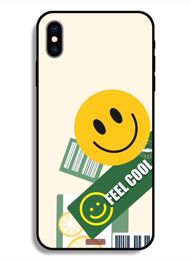 Tolwak Protective Case For Apple iPhone X Feel Cool Sticker - Image 1