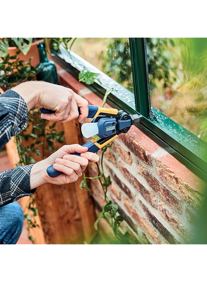 Rapid Rp100 Multi Power Reduction Rivet Gun, Heavy Duty & Press Less Hand Rivet With Multinozzle For 3.2 – 4.8Mm Aluminum, Stainless Steel & Copper Rivets (5001487) - Image 2