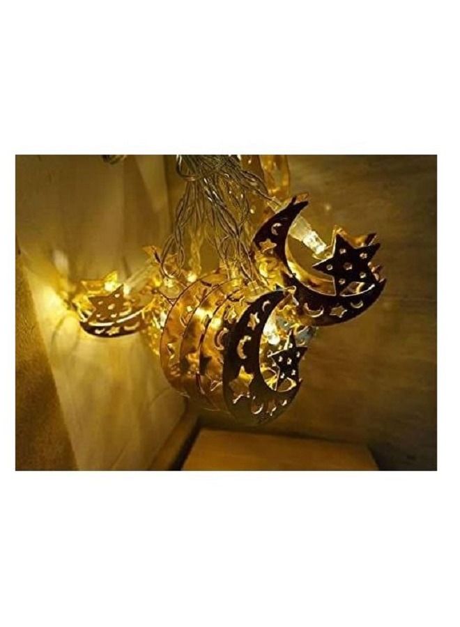LED  Lighting Of Ramadan - 3.5 Meters Metal Long And 10 Crescent  - Image 1