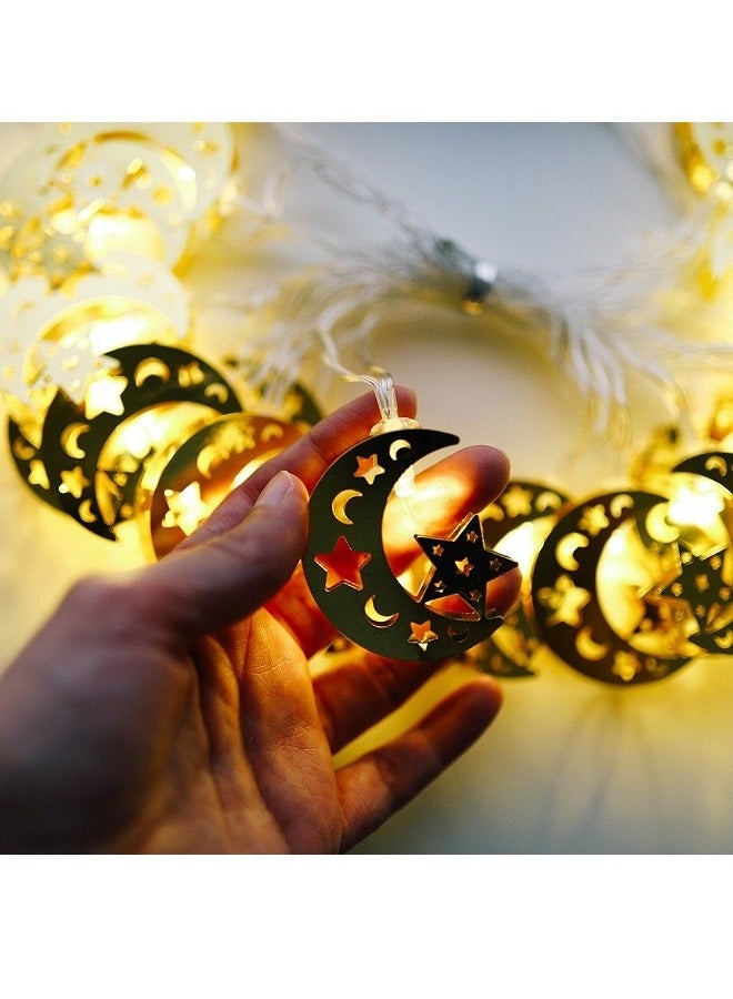 LED  Lighting Of Ramadan - 3.5 Meters Metal Long And 10 Crescent  - Image 4
