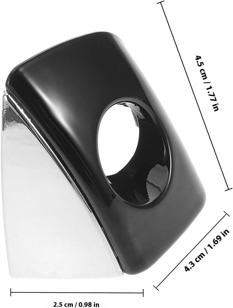 Cabilock Car Door Handle Key Hole Trim Exterior Handle Cover Left Driver Side Compatible with Audi 4h1837879 for Automotive Replacement Parts - Image 2