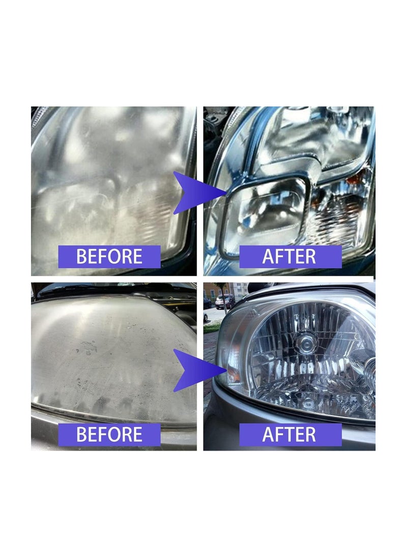 SYOSI - Car Headlight Cleaner, 100ml Car Headlight Cleaner Spray, Restores and Polishes Headlights, Heavy Duty Headlight Clear Coat Spray, Fast & Cleaner and Restorer, for Headlights, Taillights - Image 1