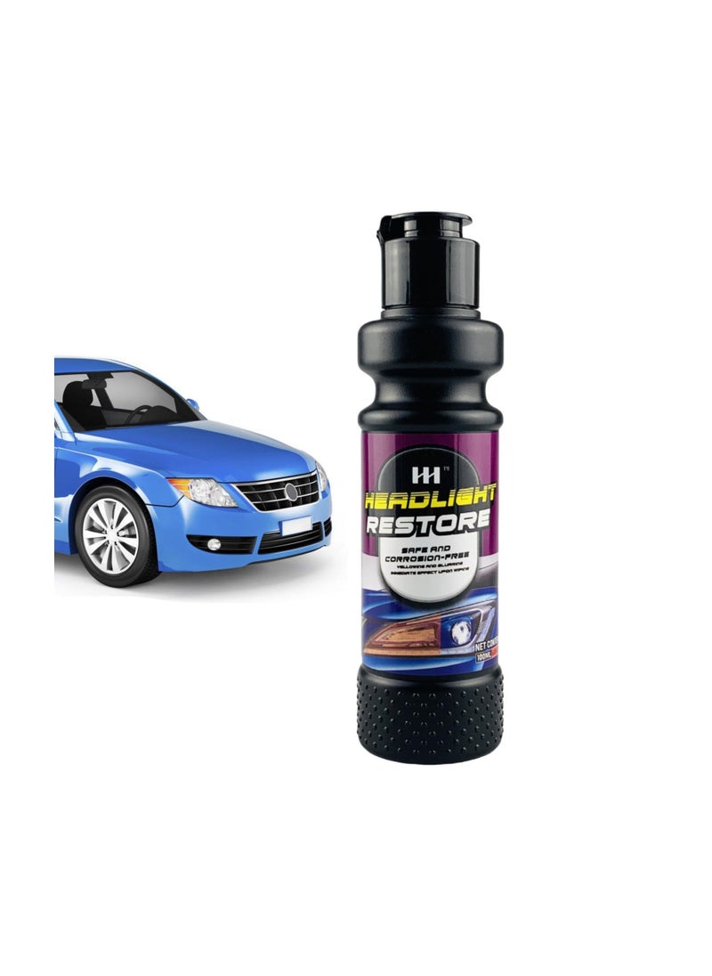 SYOSI - Car Headlight Cleaner, 100ml Car Headlight Cleaner Spray, Restores and Polishes Headlights, Heavy Duty Headlight Clear Coat Spray, Fast & Cleaner and Restorer, for Headlights, Taillights - Image 1