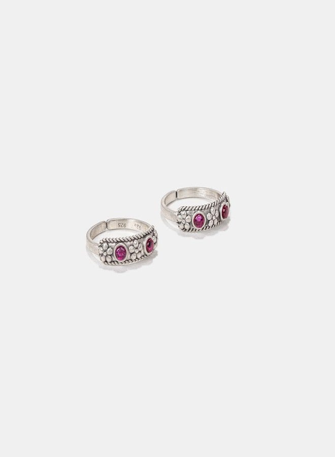 Shaya by CaratLane 925 Silver The Protector Toe Rings Crafted Gifts for Womens & Girls - Image 3