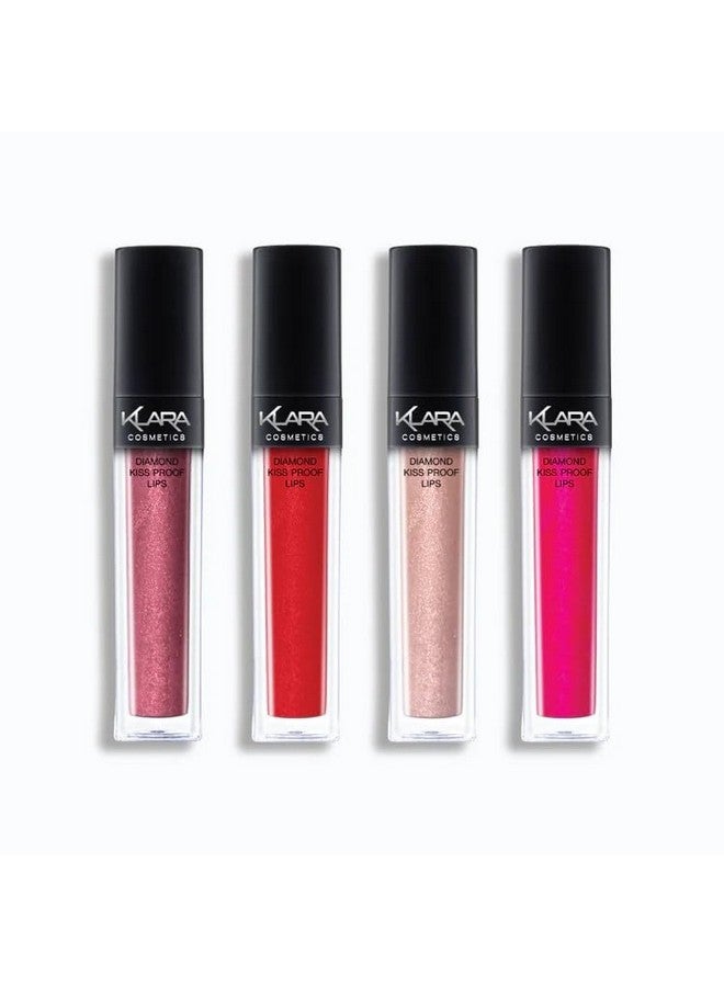 Klara Cosmetics Diamondkiss Proof Lipstick 01 Topaz 0.27 Fl Oz - Image 4
