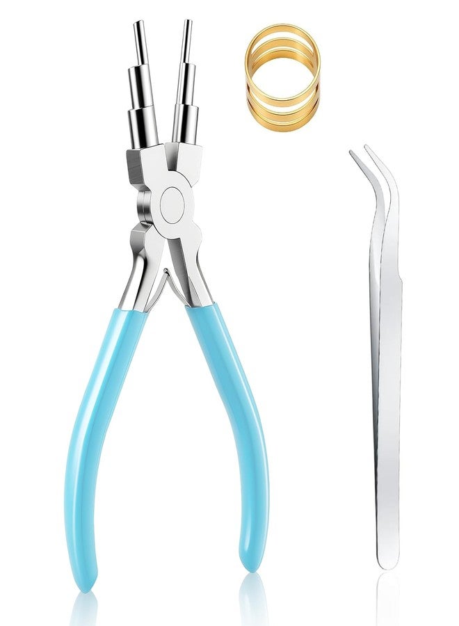 Flavizo Jewelry Making Pliers Set with Precision Crafting for DIY Crafts Precision Crafted | Ergonomic Grip | Durable Steel | Multi-Size Loops | Includes Ring and Tweezers - Image 1