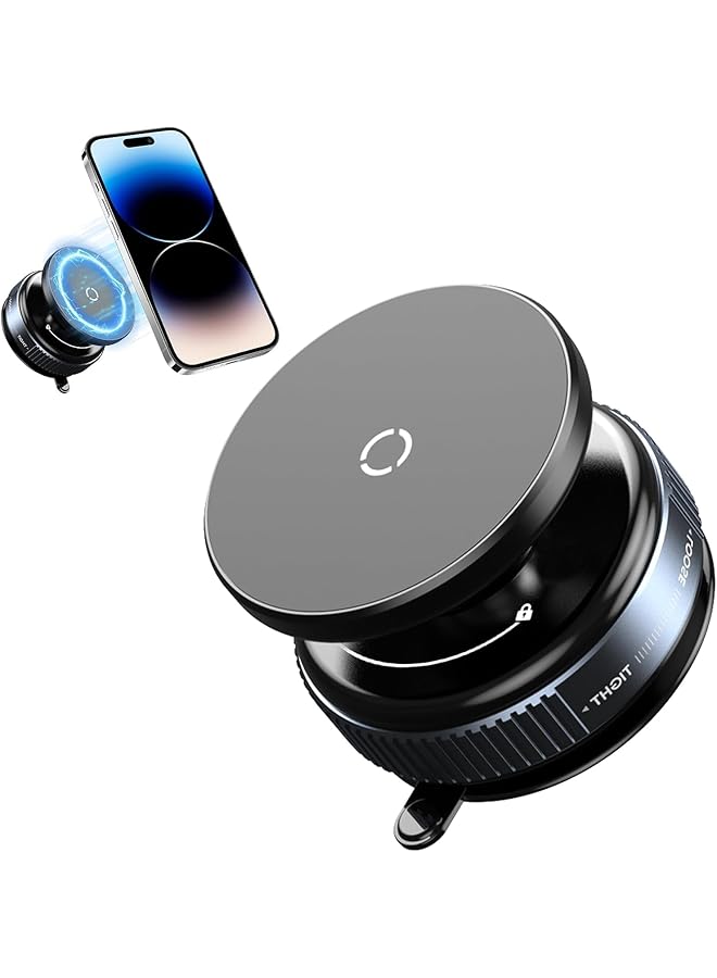 Green Tiger Magnetic Suction Phone Mount, 360° Adjustable, Hands-Free Magnetic Cell Phone Holder for Car/Gym/Mirror/Smooth Surface, Compatible with iPhone Android and All Smartphones - Image 1