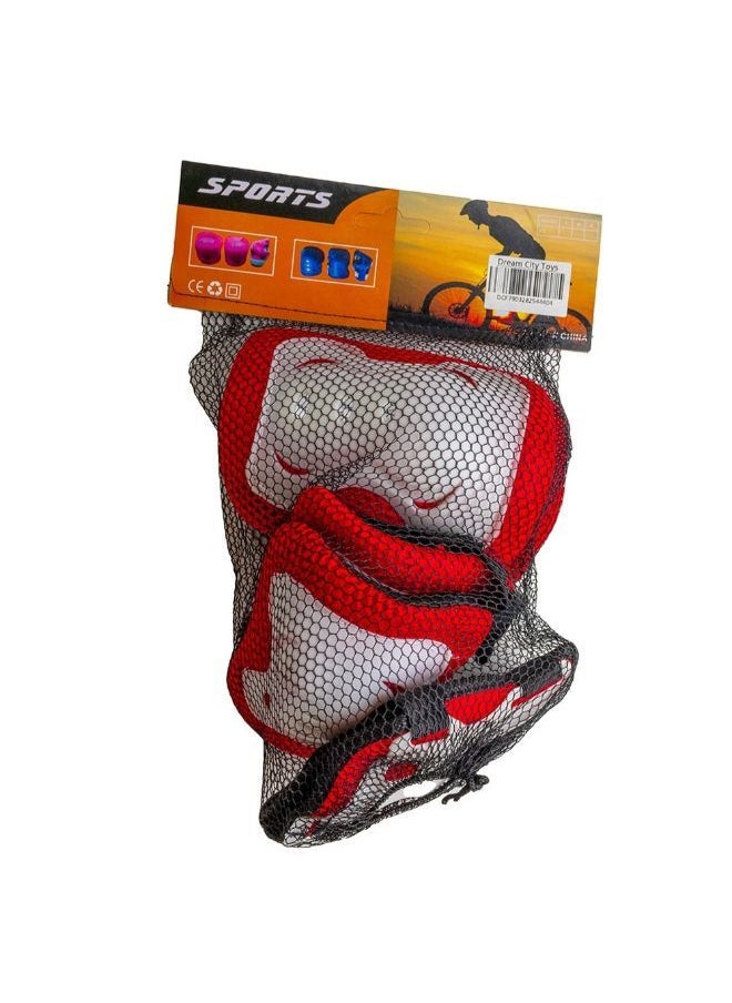 Generic Elbow and Knees Safety Kit Red - 023B 