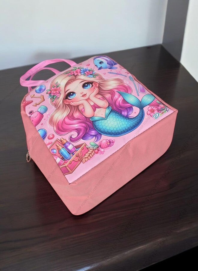 TOOYEP Unicorn Insulated Lunch Bags for Kids Teenagers- Small Size for Kids Student Children to School | Picnic Organizer Portable and Reusable Pink (Size 21 * 20 * 13 cms) (Mermaid) - Image 5