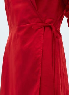 MANGO Cotton Wrap Dress  - Image 3