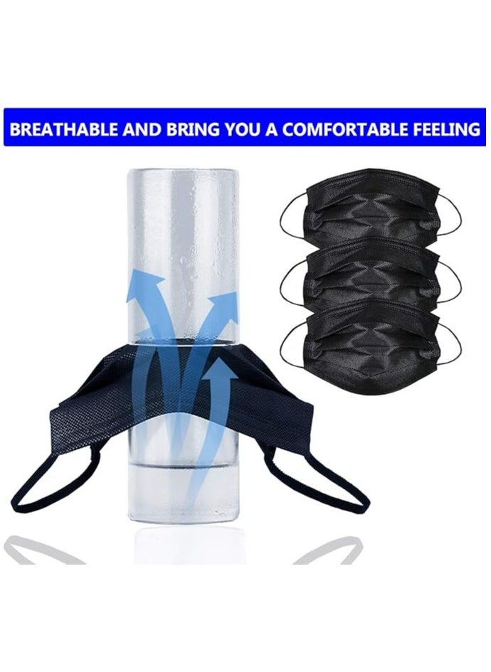 Generic Disposable Face Mask Adult 50 Pack 3 Layer Masks Nose Bridge Soft Elastic Earloop Comfortable Breathable  - Image 2