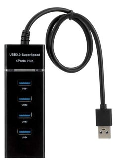 VIUAUAX توسيع موزع موزع USB متعدد 4 منافذ 3.0 عالي السرعة 3.0 متعدد المنافذ  - Image 1