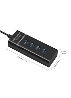 VIUAUAX توسيع موزع موزع USB متعدد 4 منافذ 3.0 عالي السرعة 3.0 متعدد المنافذ  - Image 3