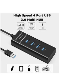 VIUAUAX توسيع موزع موزع USB متعدد 4 منافذ 3.0 عالي السرعة 3.0 متعدد المنافذ  - Image 4