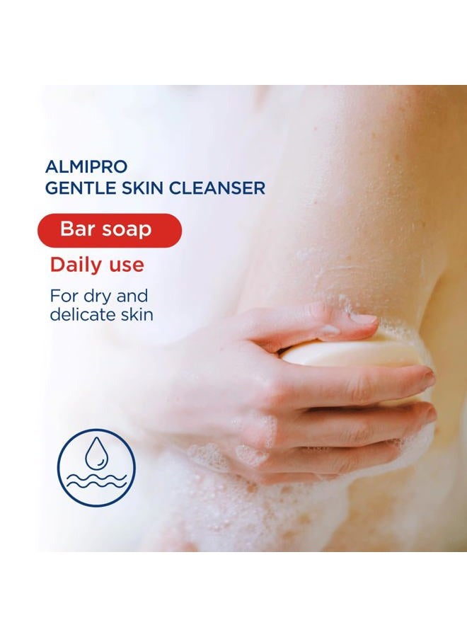 Almipro Dermo-Cleanser Soap Bar for Sensitive Skin (3 Pack) with Oatmeal and Aloe. For all ages. - Image 3