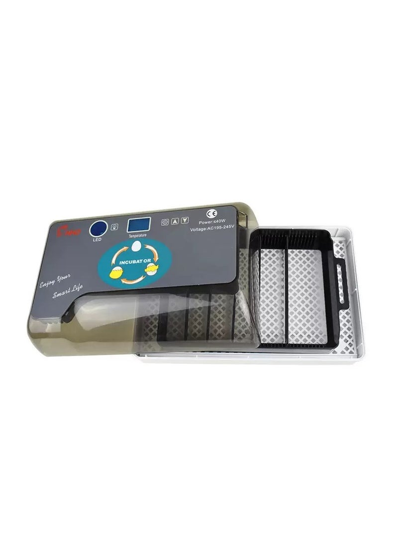 حاضنة بيض رقمية أوتوماتيكية رمادي / شفاف 32x20.8x12 سم - Image 3