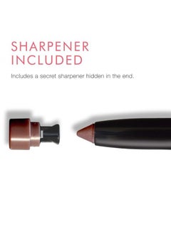 Beauty For Real Shadow Stx, All Day Latte - Rich Deep Plum - Waterproof, Cream-to-Powder Eyeshadow Stick - Built-in Sharpener - 0.05 oz 