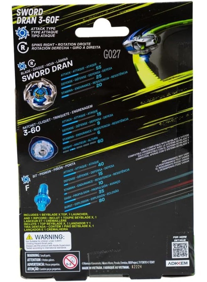 Beyblade X Sword Dran 3-60F Launcher Set - Image 4