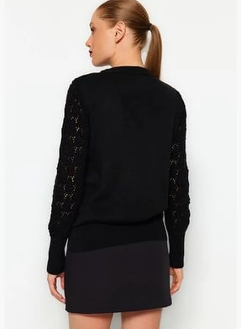 trendyol Black Basic Knitwear Sweater TWOAW22KZ1422