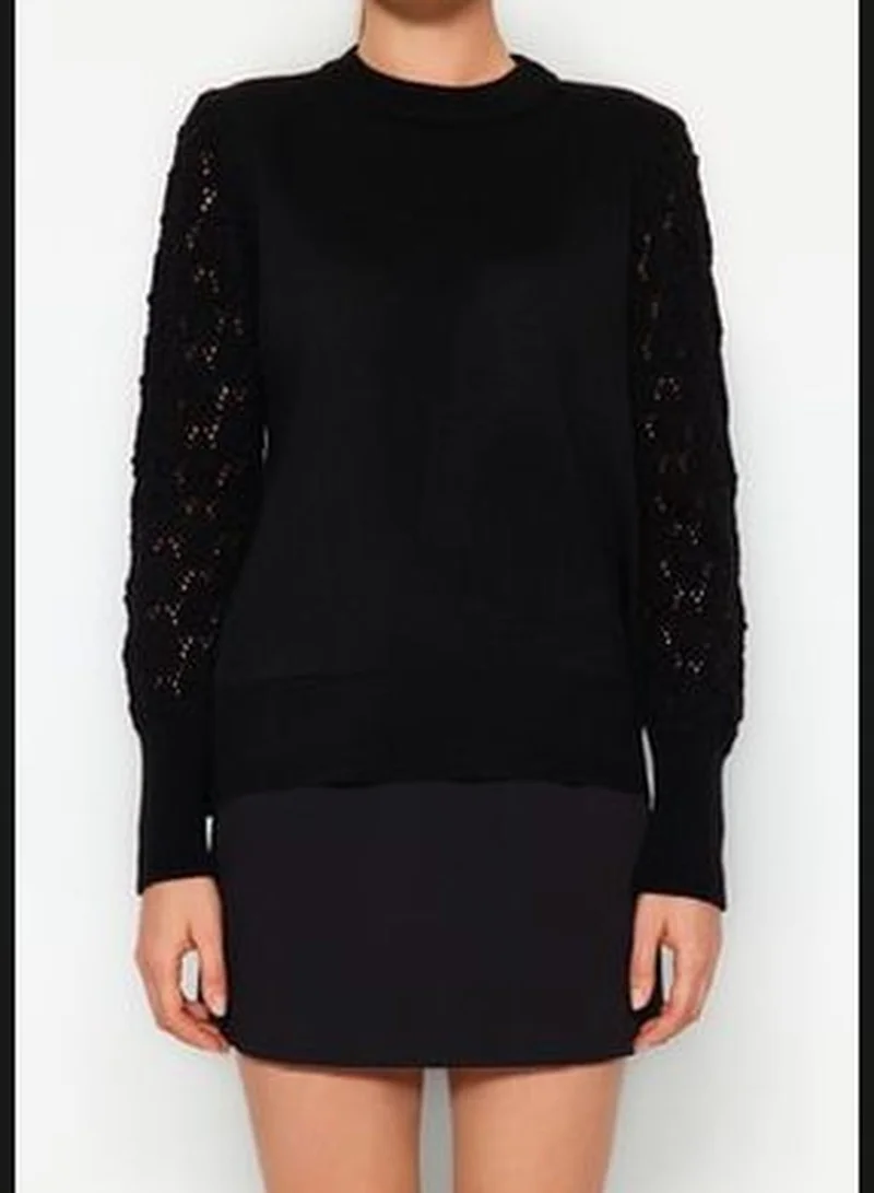 trendyol Black Basic Knitwear Sweater TWOAW22KZ1422
