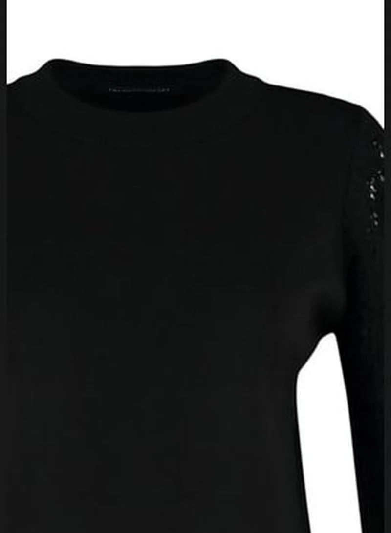 trendyol Black Basic Knitwear Sweater TWOAW22KZ1422