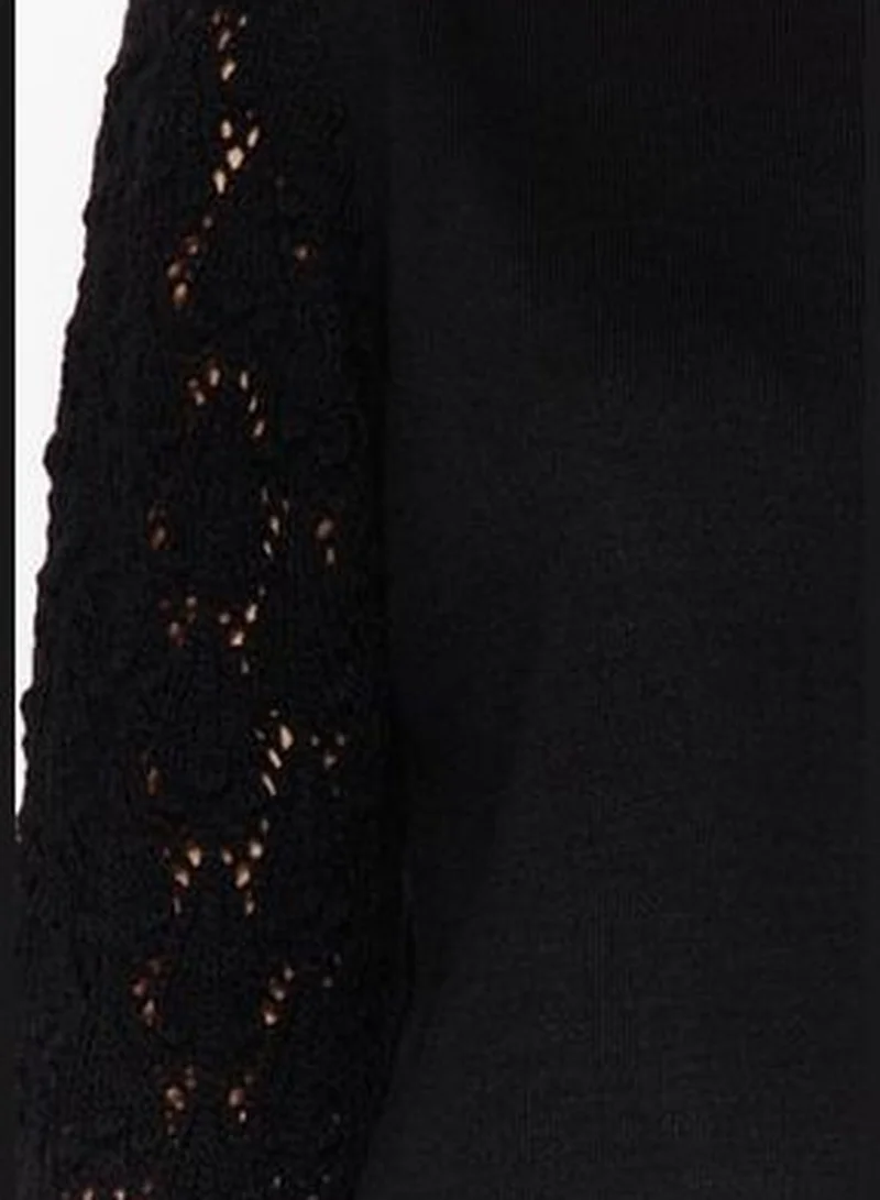 trendyol Black Basic Knitwear Sweater TWOAW22KZ1422