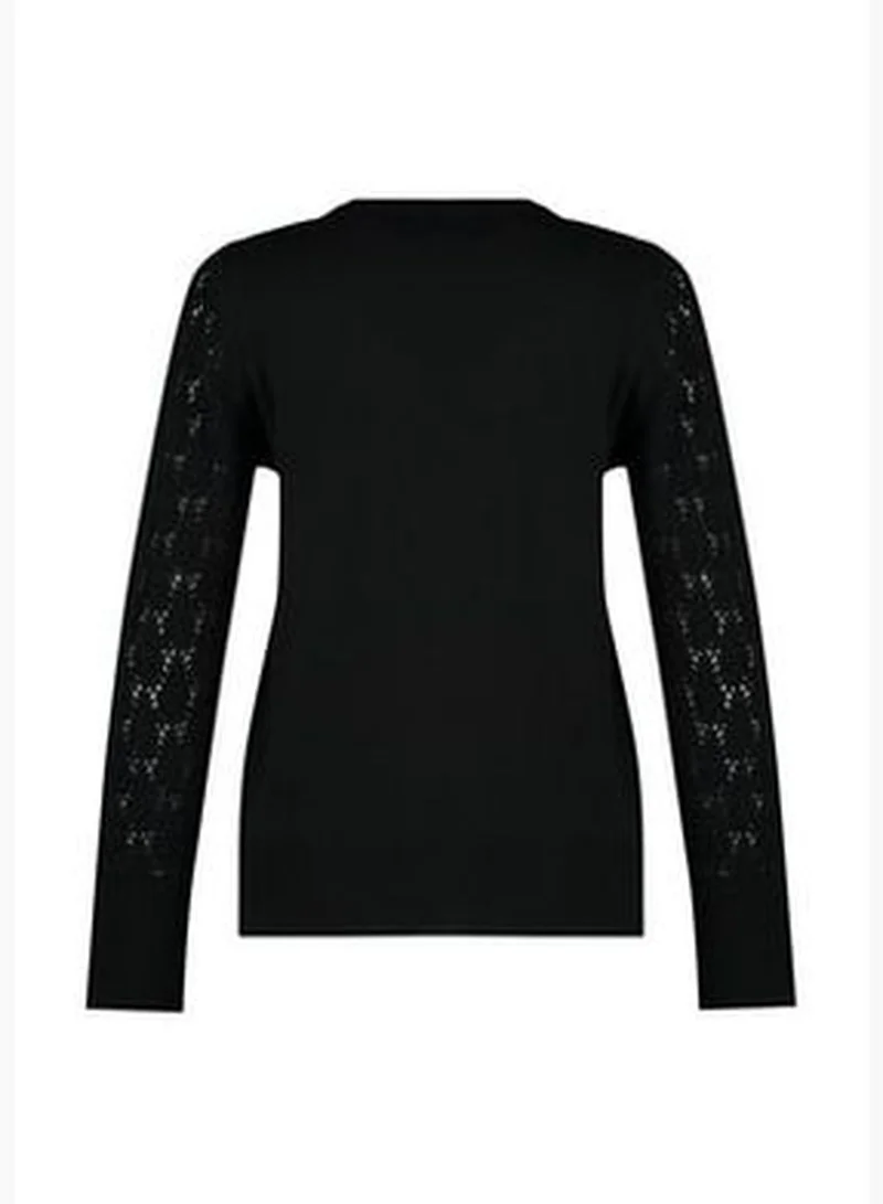 trendyol Black Basic Knitwear Sweater TWOAW22KZ1422