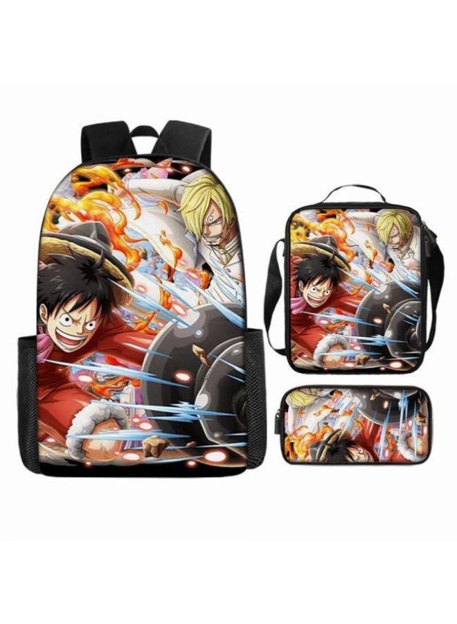 عام أحدث نموذج عالمي من الكرتون طباعة ثلاثة قطعة حقيبة مجموعة ( الطلاب ، الأطفال ، الأصدقاء ، نزهة ، تسلق الجبال ، الخ . ) - Image 3