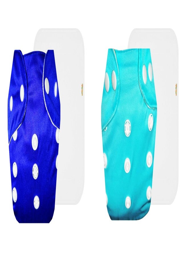 Dumbledo Lite Cloth Diaper with Cotton Insert (Pack of 2) | Soft & Gentle | Reusable & Washable | Quick Dry | Worry-Free Diapering | 3 Months - 2 Years | Unisex Baby - Image 1