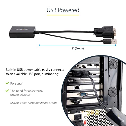 StarTech.com DVI to DisplayPort Adapter with USB Power - DVI-D to DP Video Adapter - DVI to Display - Image 5