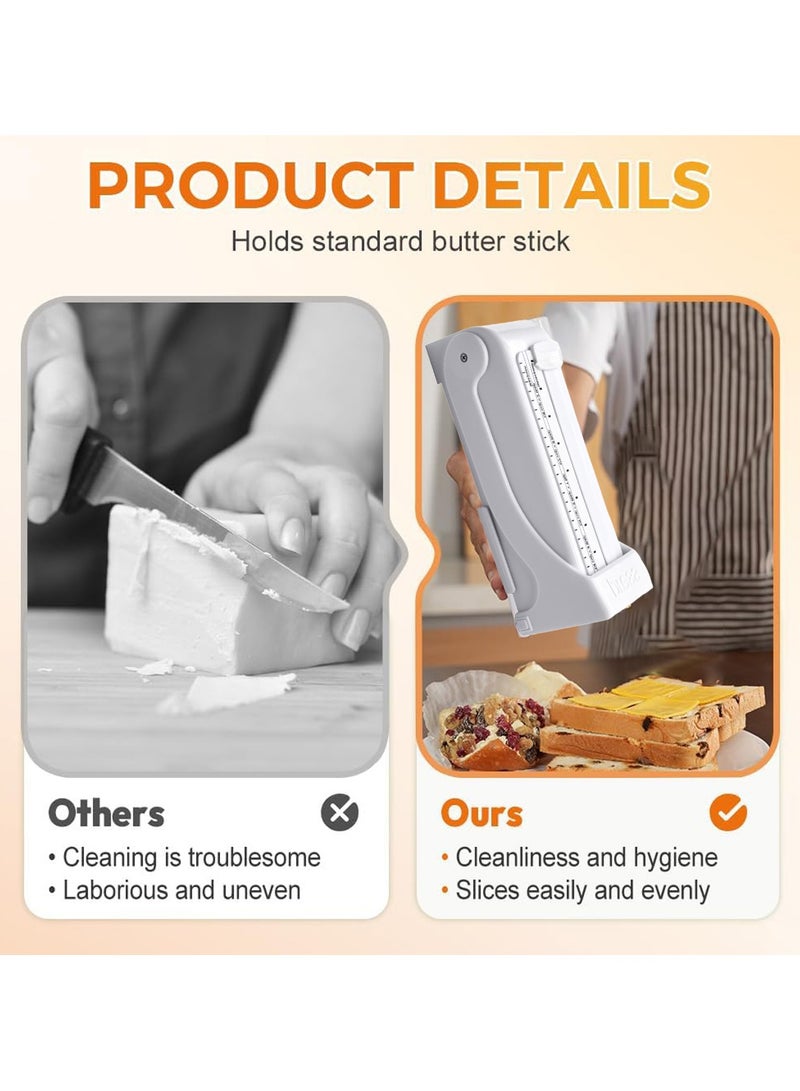 أيية شرطة زبدة زبدة الزبدة ، وقياس الموزع وحارسه ، أبيض - Image 4