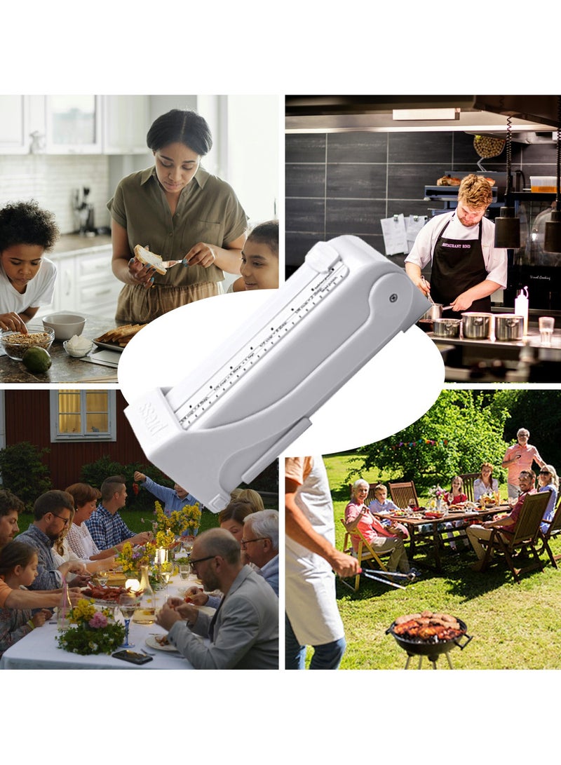 أيية شرطة زبدة زبدة الزبدة ، وقياس الموزع وحارسه ، أبيض - Image 5