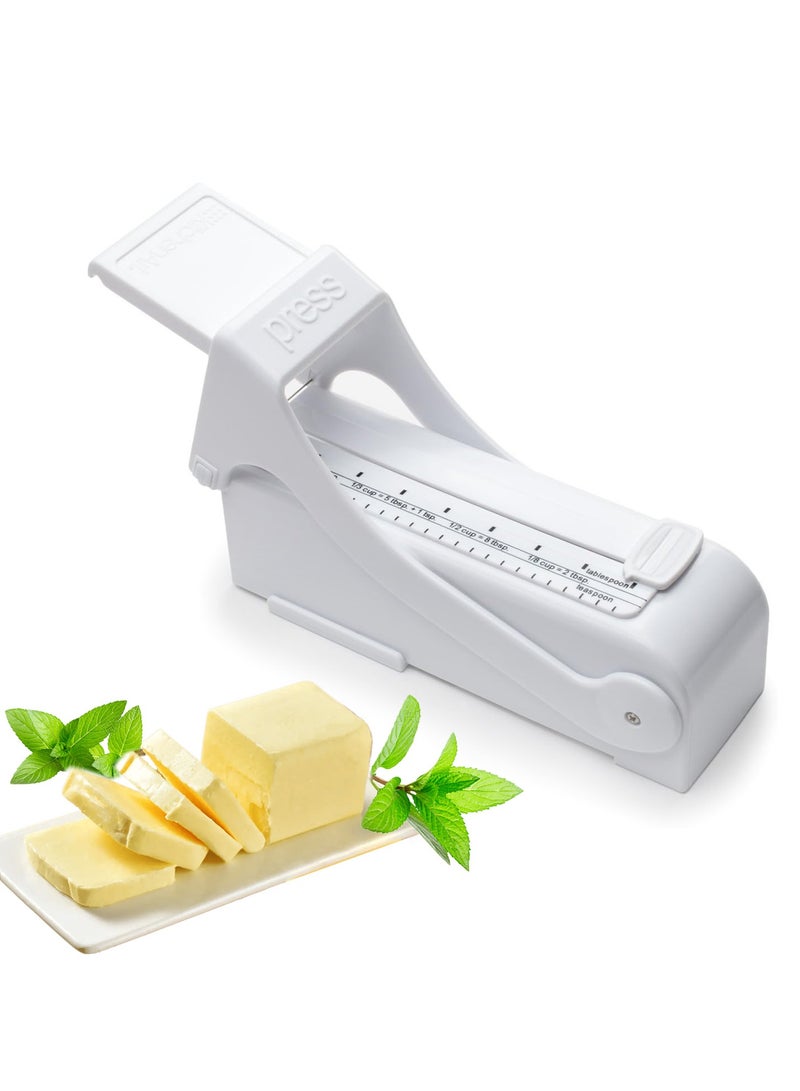 أيية شرطة زبدة زبدة الزبدة ، وقياس الموزع وحارسه ، أبيض - Image 1