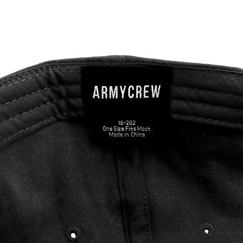 Armycrew XXL Oversize Big Washed Cotton Pigment Dyed Unstructured Baseball Cap - Black - Image 4