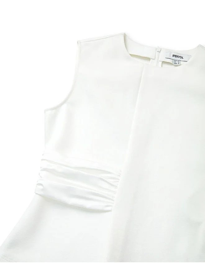 Ipekyol Slim Fit Satin Trim Blouse