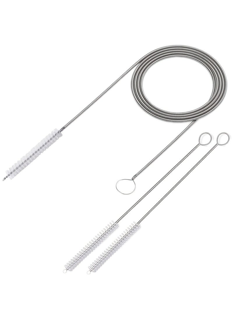 Beauenty Long Tube Cleaner, Straw Cleaner Brush, Long Drain Brush, Car Drain Cleaner Tool Brush, Clean Sink Hose, Fish Tank, Kitchen And Refrigerator Pipe Tool, Flexible Cleaner Brush, Cleaning Accessories - Image 1