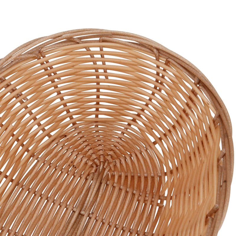 Hozeon 15 Pack 11 X 7.87 X 2.8 Inches Plastic Oval Basket  Wicker Bread Baskets  Woven Bread Baskets  Food Storage Basket Fruit Serving Baskets For Kitchen  Restaurant  Light Brown - Image 3