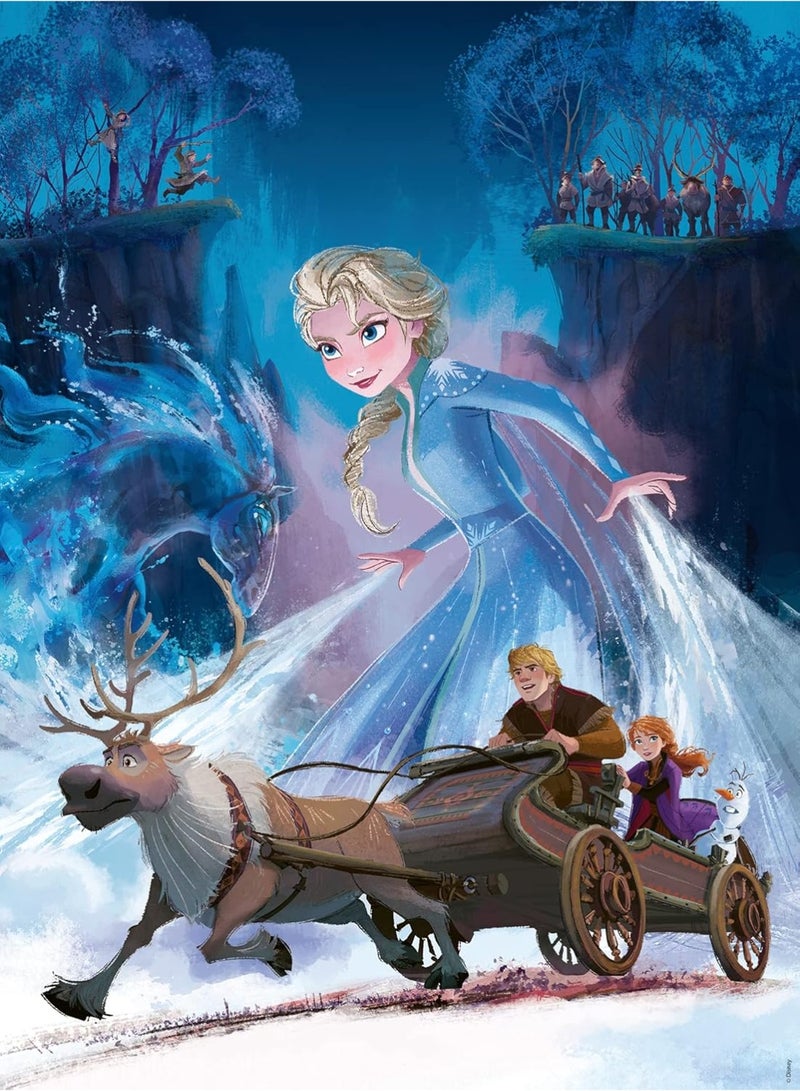 Ravensburger Disney Frozen 2 The Mysterious Forest 200 Piece XXL Jigsaw Puzzle â€“ Extra Large Pieces Kids Puzzle, Softclick Precision Fit, Frozen Artwork, Fun Learning Activity for Children Ages 8+ | 12865-5 - Image 1