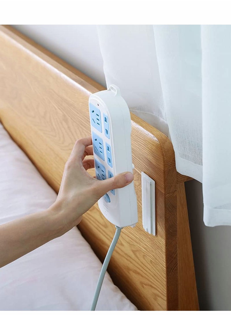 Excefore Self Adhesive Power Strip Holder 4pcs Self Adhesive Socket Organizer, Holder, Simplest Mount For Board  - Image 3