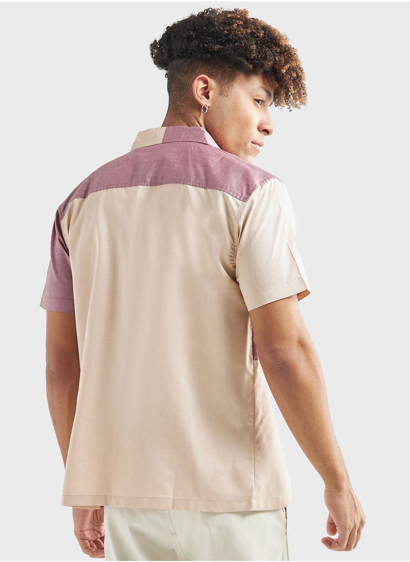 FAV Color Block Regular Fit Shirt  - Image 2