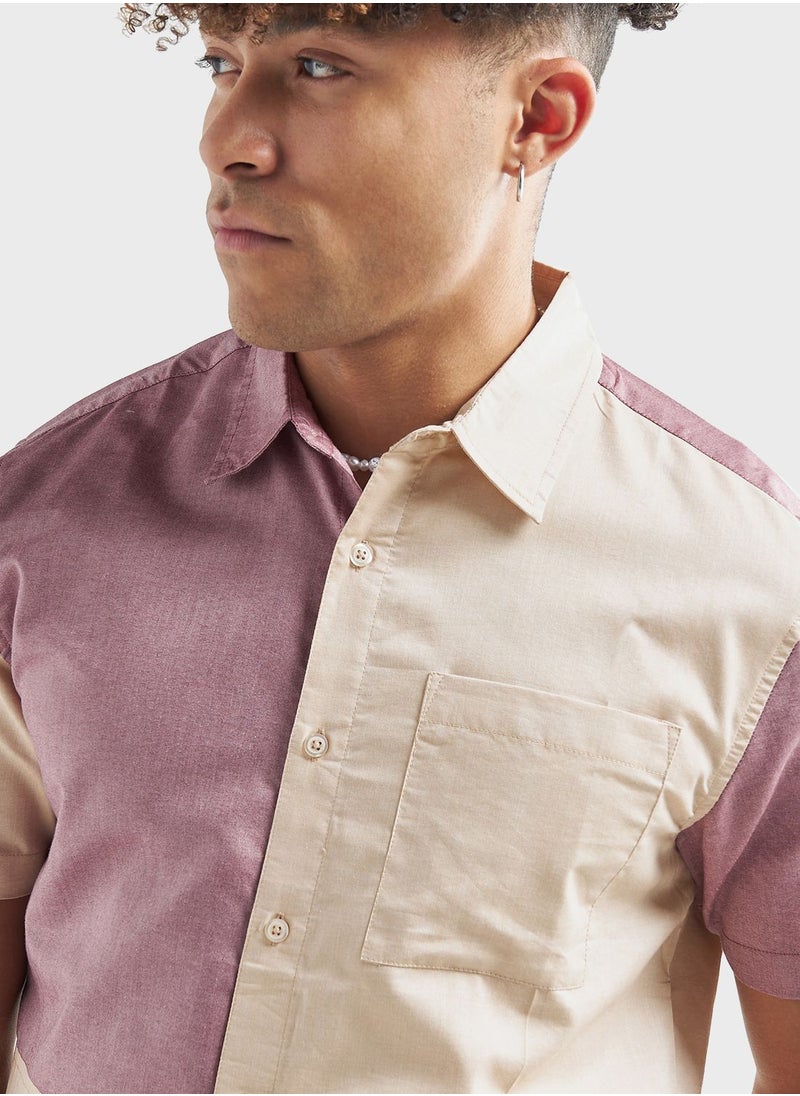FAV Color Block Regular Fit Shirt  - Image 3