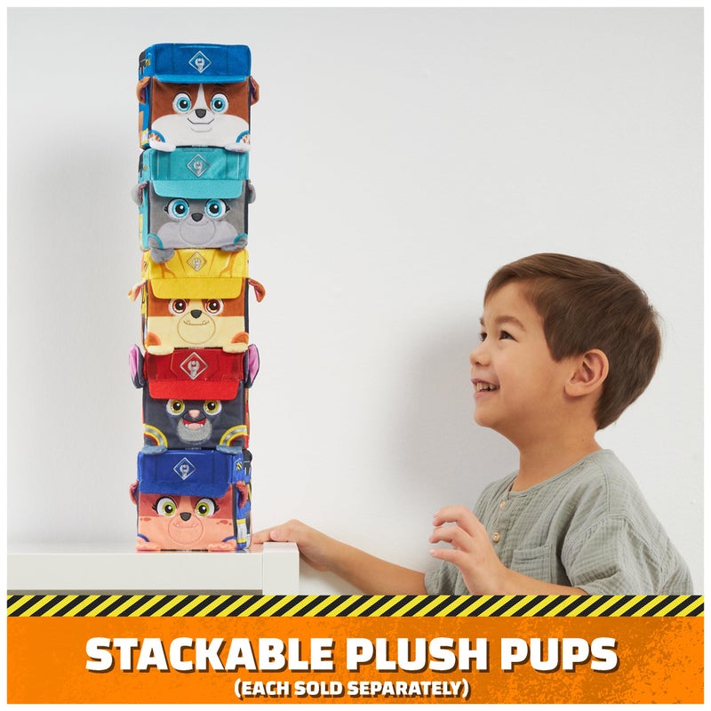 Rubble & Crew Stuffed Animals, Wheeler, 4-Inch Cube-Shaped Plush Toy for Kids Ages 3 and Up - Image 4