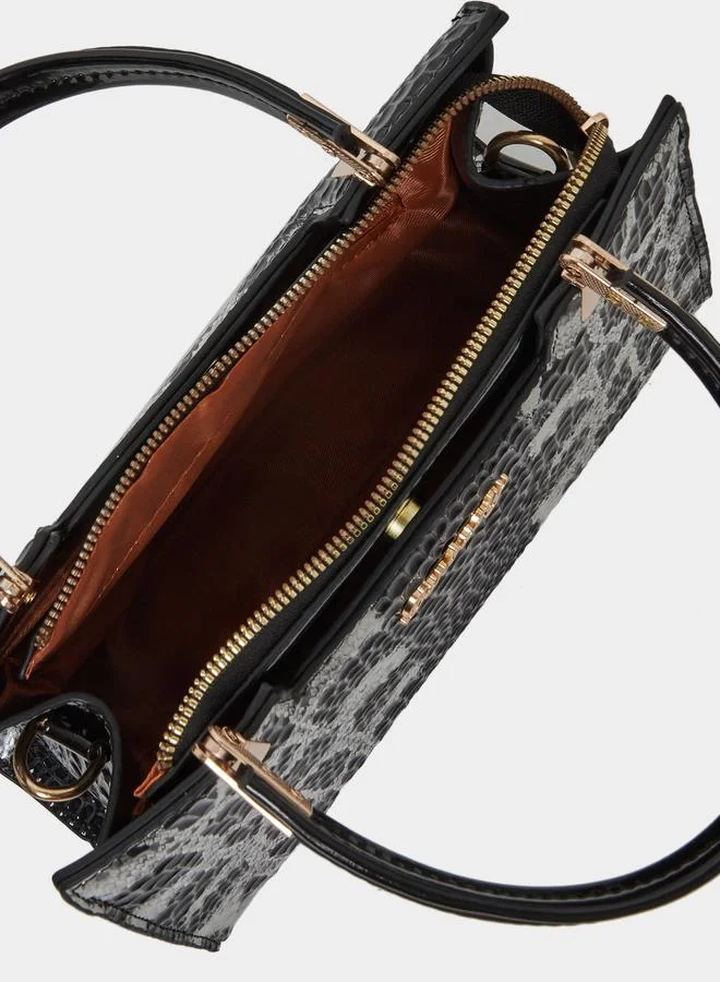 Take Two Take Two Snack Skin Double Top Handles Handbag