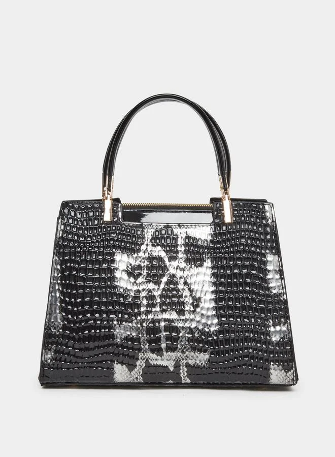 تايك تو Take Two Snack Skin Double Top Handles Handbag