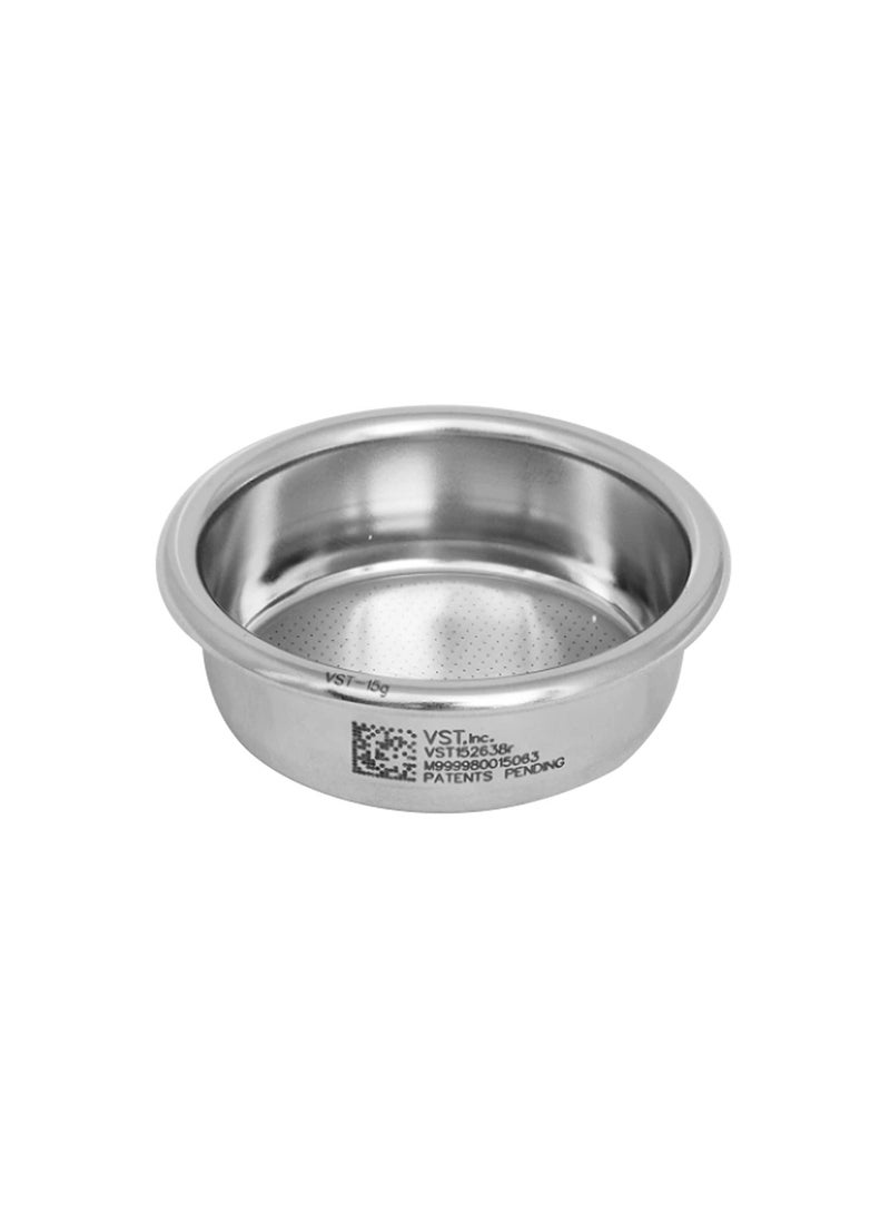 VST Ridge-less Precision Filter Baskets for 58mm Portafilter, 15g - Made of Stainless Steel - Image 1