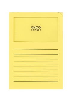 Elco Elco"Ordo Classico" Organisation Folder - Yellow (Pack of 10)  - Image 1