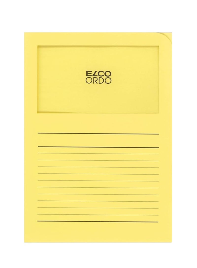 Elco"Ordo Classico" Organisation Folder - Yellow (Pack of 10) - Image 1