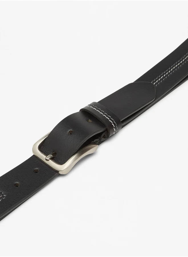 Lee Cooper Stitch Belt with Pin Buckle Closure