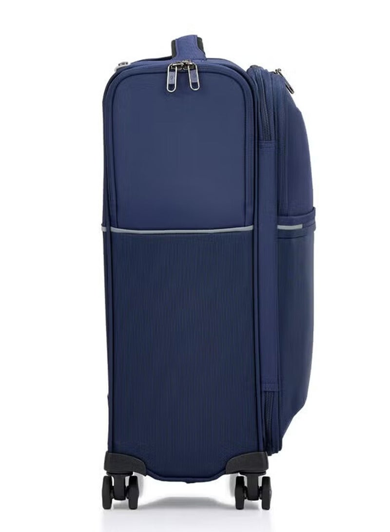 Samsonite 73H Suitcase Cabin Size 55 cm / 20 inch, 4 Spinner Wheels, 100% Nylon, Navy|Soft Top|Front Pocket Compartment|TSA Combination Lock - 10 Years International Warranty - Image 4